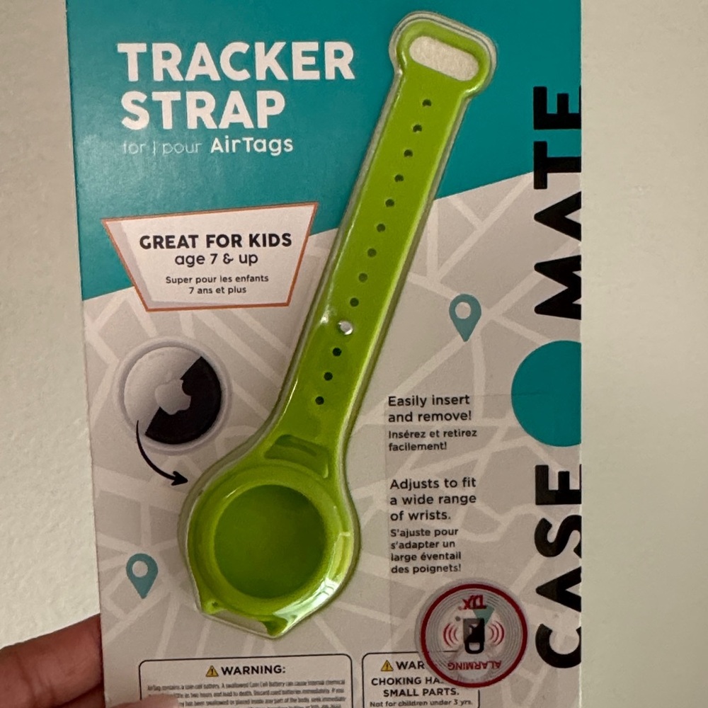Case-Mate Lime Green Tracker Strap for AirTags